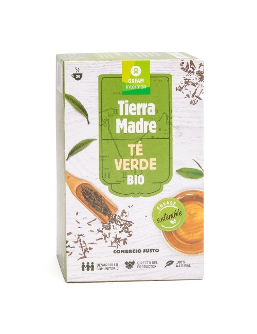 TÉ VERDE ORGÁNICO EN BOLSITAS COMERCIO JUSTO TIERRA MADRE