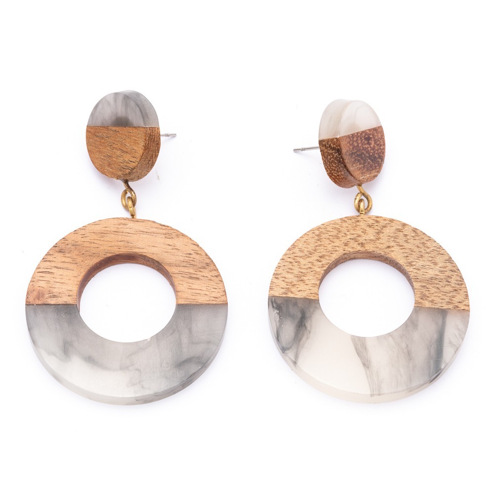 PENDIENTES MADERA Y RESINA PENDIENTES MADERA Y RESINA