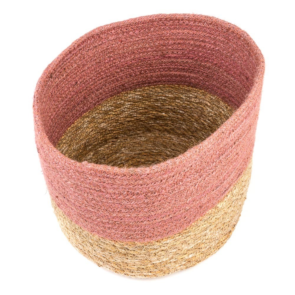 CESTA REDONDA BORDE ANCHO ROJO CESTA REDONDA BORDE ANCHO ROJO
