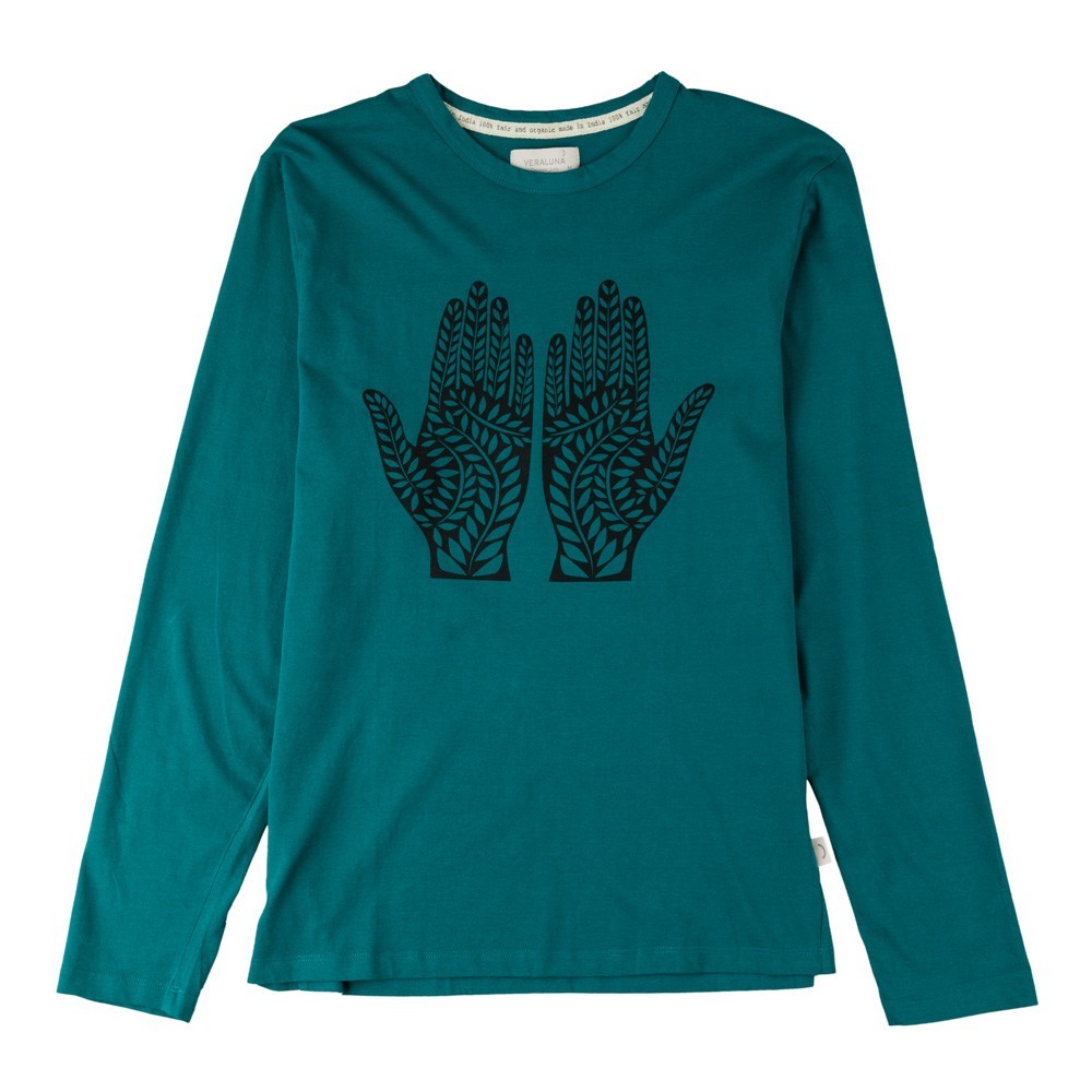 CAMISETA DE HOMBRE DE ALGODÓN ORGÁNICO MODELO POKOJ COLOR LAGUNA