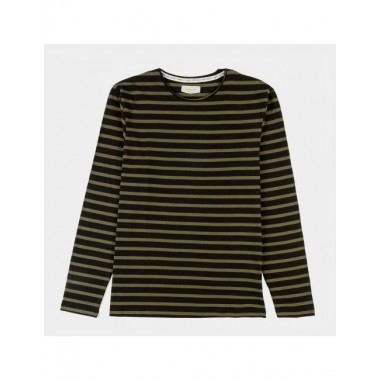 CAMISETA PARA HOMBRE DE ALGODÓN ORGÁNICO MODELO ROLL COLOR CAQUI