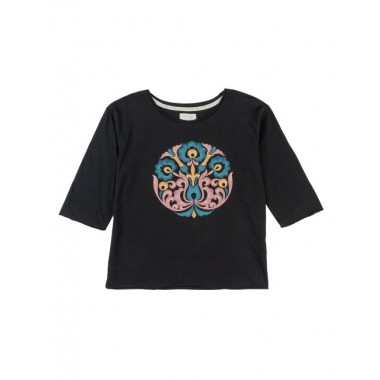 CAMISETA ORGANIC BALANCE NEGRO PRINT