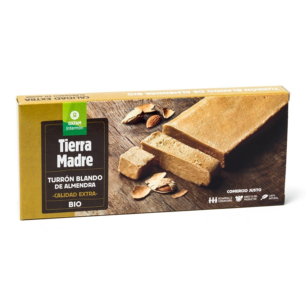 TURRON ECOLÓGICO BLANDO CON ALMENDRAS TIERRA MADRE