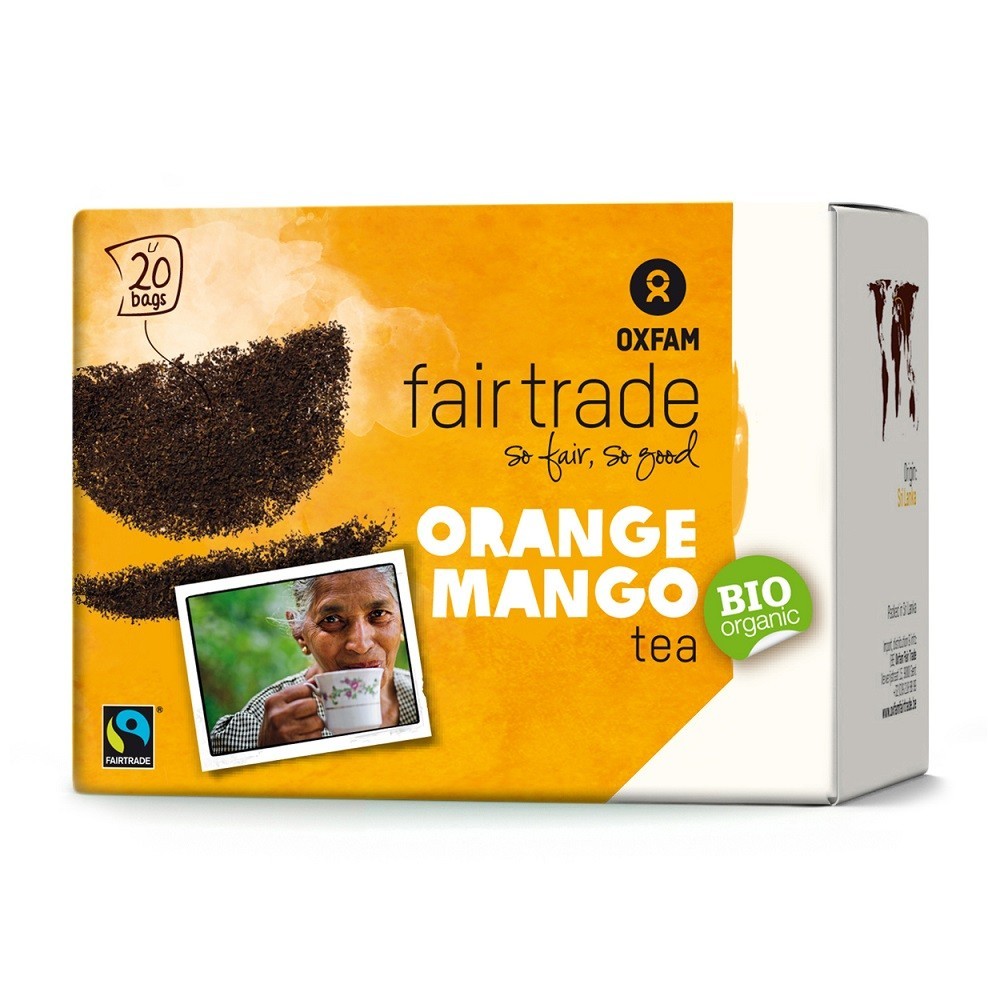 TE NEGRO ECOLÓGICO CON MANGO Y NARANJA