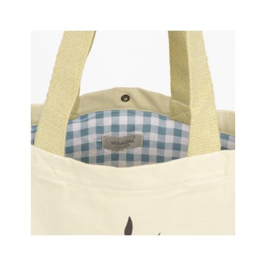 BOLSA TOTEBAG DEMPO DE ALGODON ORGANICO MODELO VICHY 