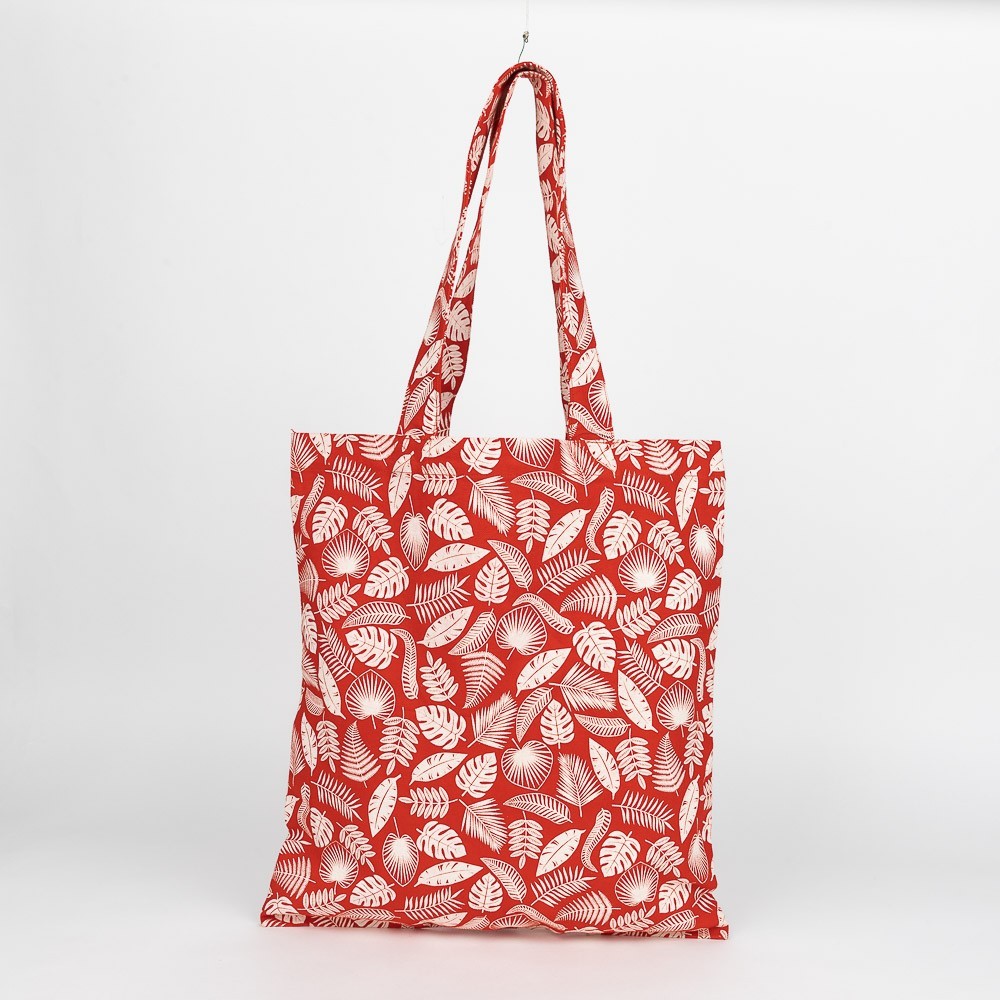 BOLSA TOTEBAG  DE ALGODON ORGANICO MODELO CLAVEL