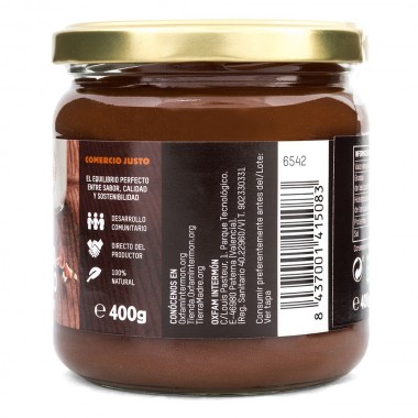  reverso CREMA DE CACAO CON AVELLANAS TIERRA MADRE