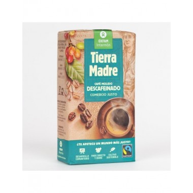 CAFÉ MOLIDO DESCAFEINADO 250g TIERRA MADRE