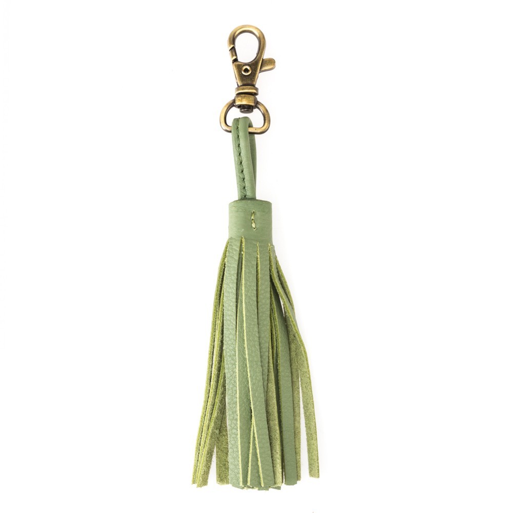 LLAVERO PIEL TASSEL COLOR VERDE CACTUS LLAVERO PIEL TASSEL COLOR VERDE CACTUS