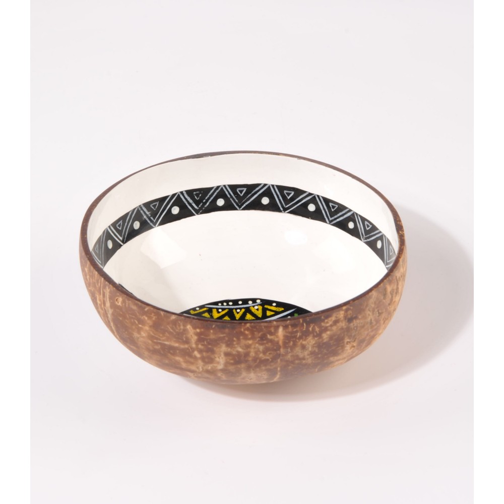 BOWL COCO LACADO BLANCO DIBUJO NEGRO BOWL COCO LACADO BLANCO DIBUJO NEGRO