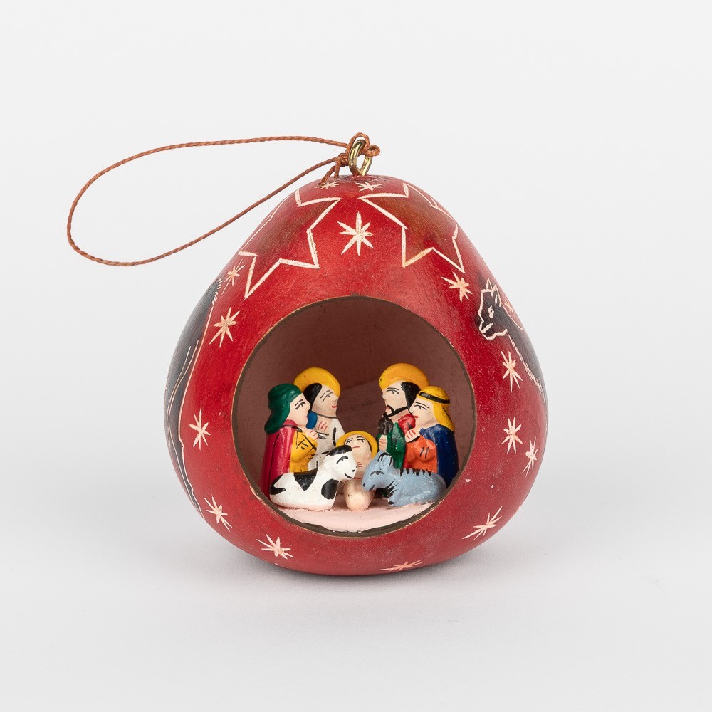 BELEN NAVIDAD COLGANTE CURVADO ROJO BELEN NAVIDAD COLGANTE CURVADO ROJO