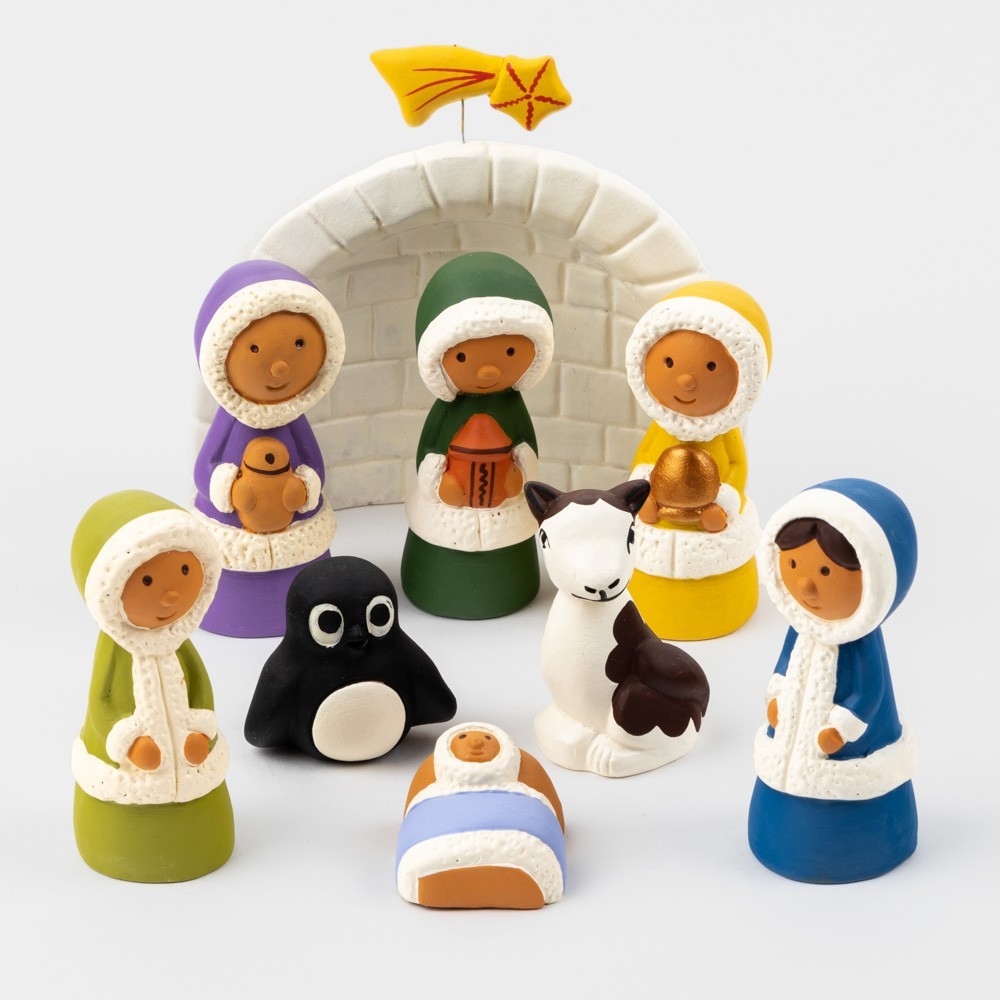 BELEN NAVIDAD 9 PIEZAS ESQUIMALES BELEN NAVIDAD 9 PIEZAS ESQUIMALES