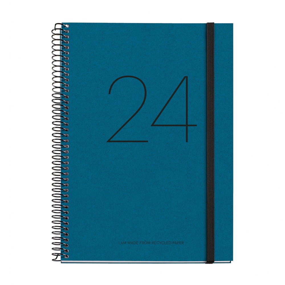 AGENDA ECO 2024 PLUS AZUL CASTELLANO SEMANA A LA VISTA AGENDA ECO 2024 PLUS AZUL CASTELLANO SEMANA A LA VISTA