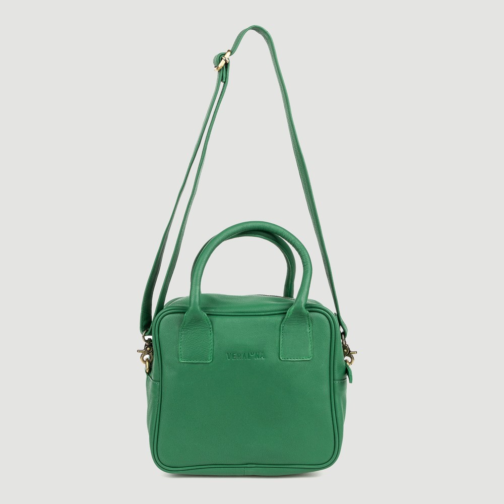 BOLSO DE PIEL RANKALA COLOR VERDE