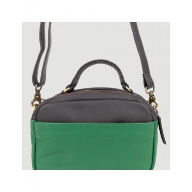 BOLSO DE PIEL CASTY COLOR CARBON VERDE