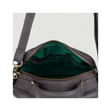 BOLSO DE PIEL CASTY COLOR CARBON VERDE