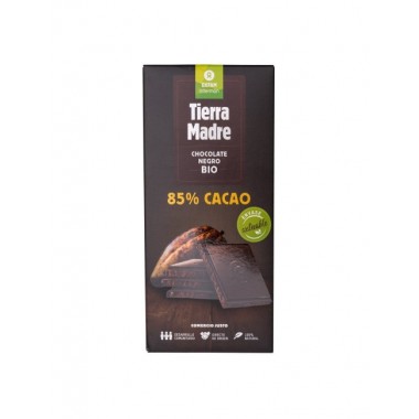 TABLETA CHOCOLATE ECOLÓGICO NEGRO 85%, 100g TIERRA MADRE