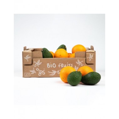 CAJA MIXTA 5 KG NARANJAS Y AGUACATES ECOLOGICOS COMPROMISO LOCAL