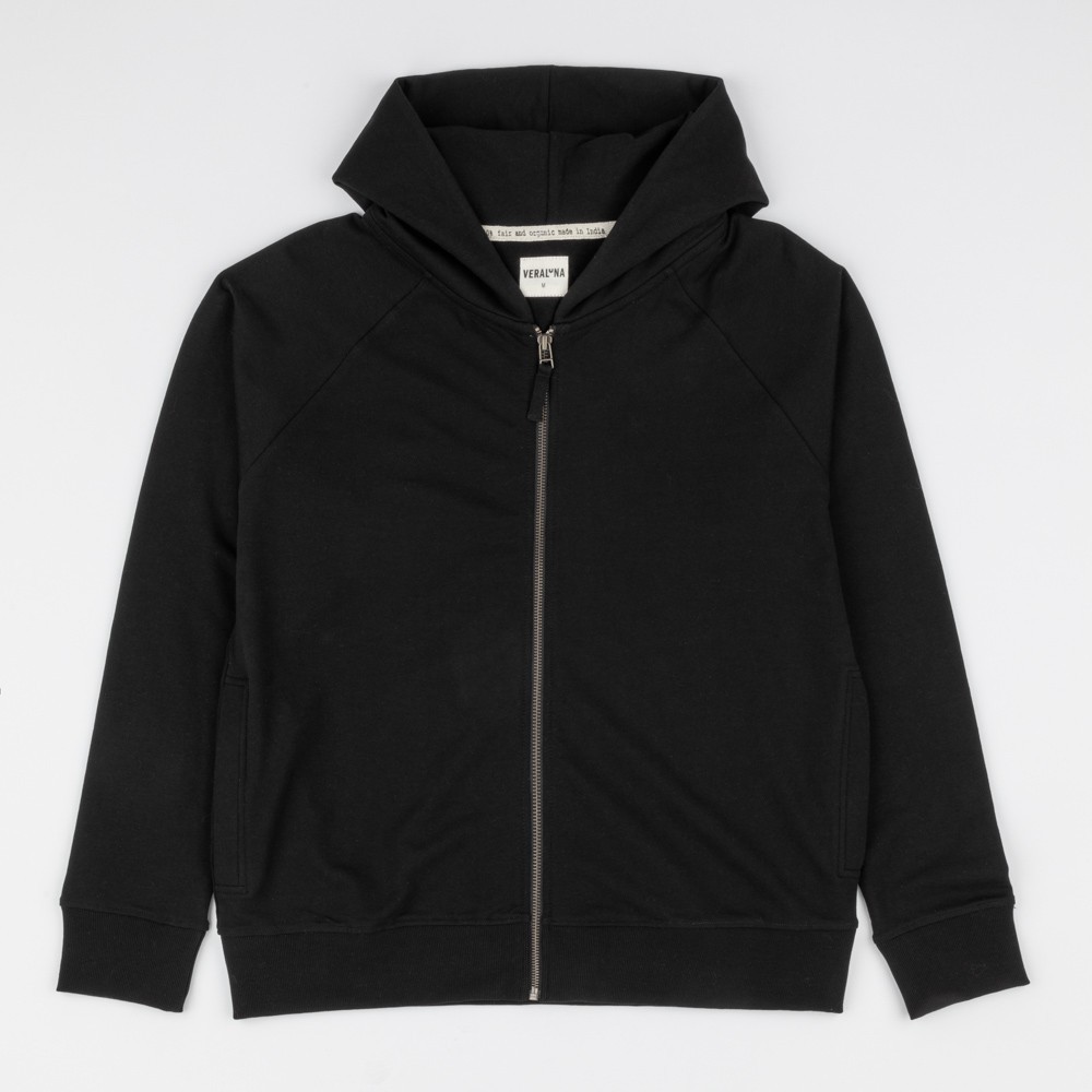 SUDADERA PARA MUJER DE ALGODÓN ORGÁNICO KOLL NEGRO