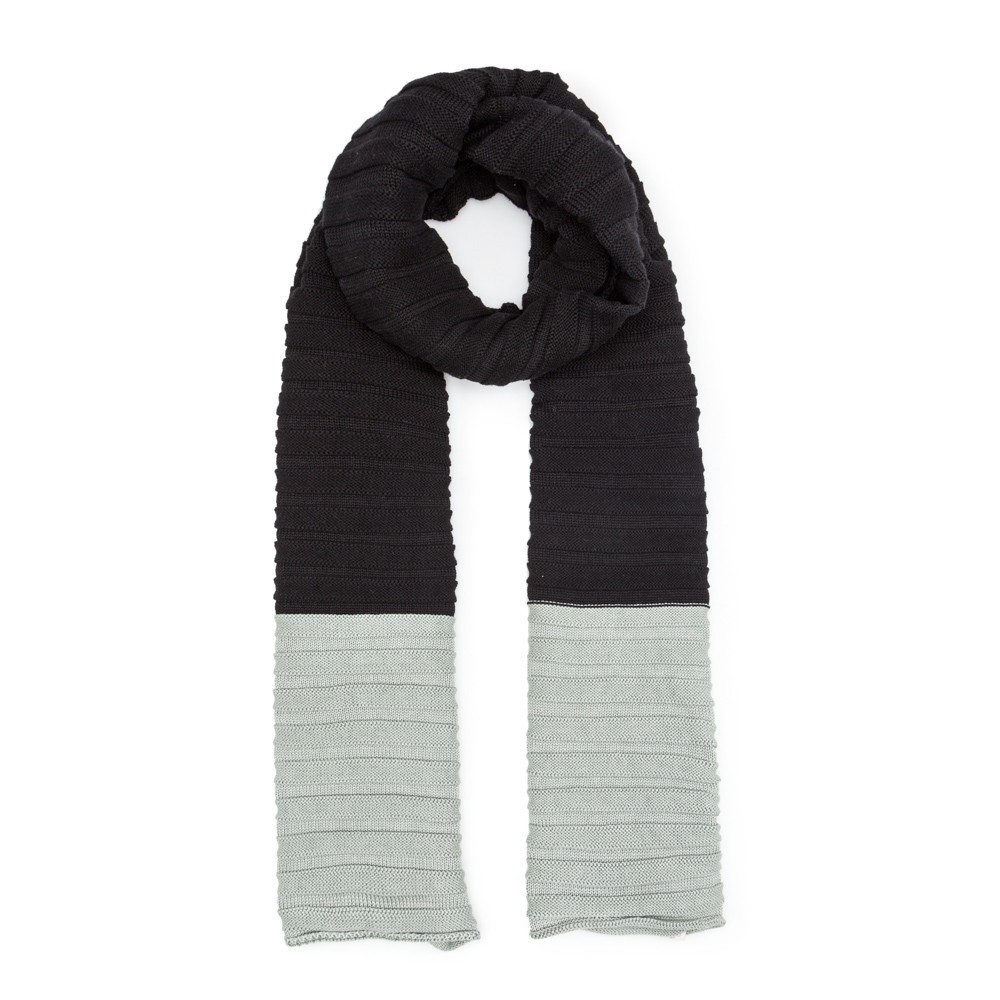BUFANDA ORGANIC SOFT NEGRO Y GRIS BUFANDA ORGANIC SOFT NEGRO Y GRIS