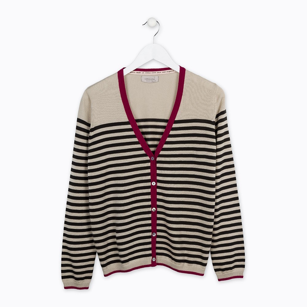 CARDIGAN PARA MUJER DE ALGODÓN ORGÁNICO MODELO NAMI