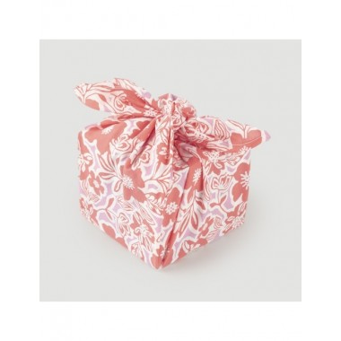 BANDANA DE ALGODON NEGRA FLORES BLANCAS