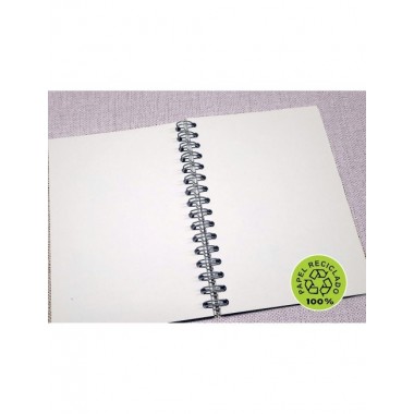 CUADERNO DE PAPEL RECICLADO MODELO OFF LINE 10X14 CM