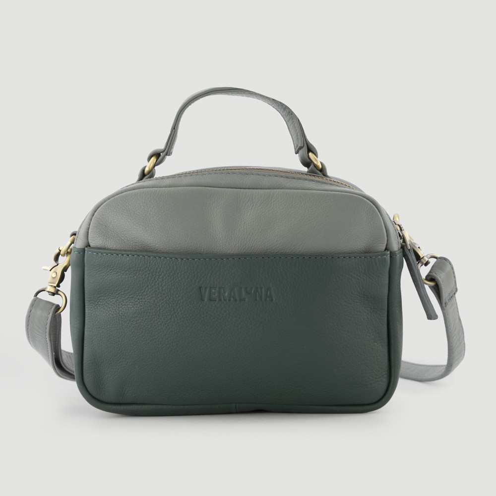BOLSO HECHO A MANO DE PIEL MOD. CASTY PIEDRA BOJ VERALUNA