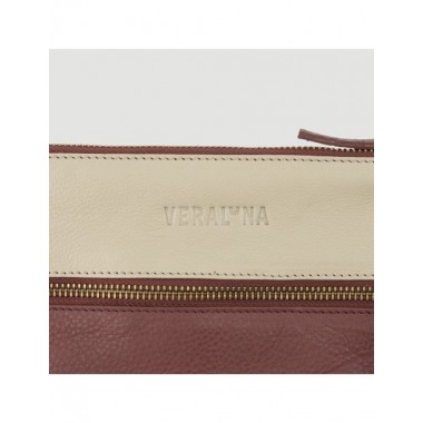 BOLSO HECHO A MANO DE PIEL MOD. MEENA TIERRA PICOTA VERALUNA