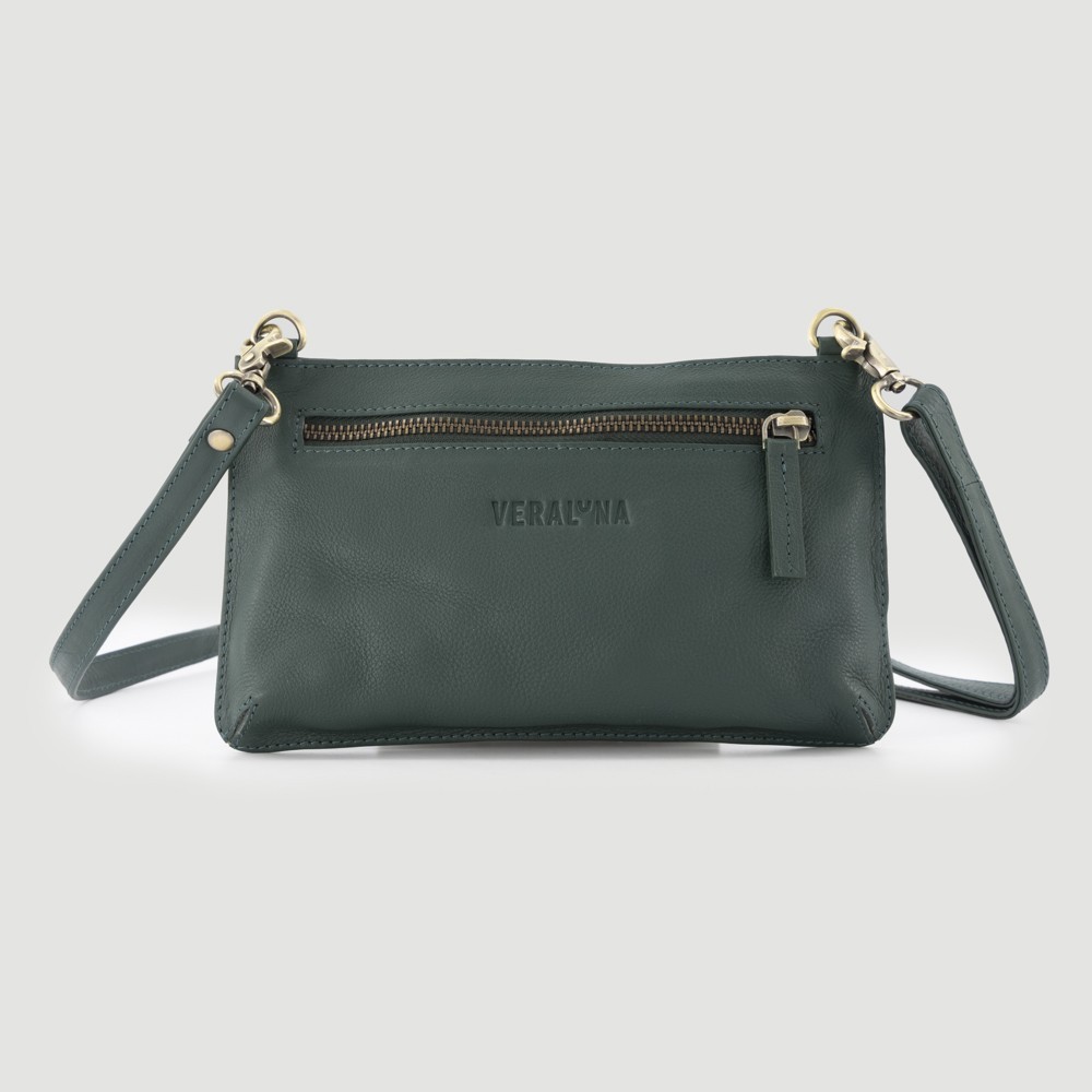 BOLSO HECHO A MANO DE PIEL MOD. TEWA COLOR BOJ VERALUNA