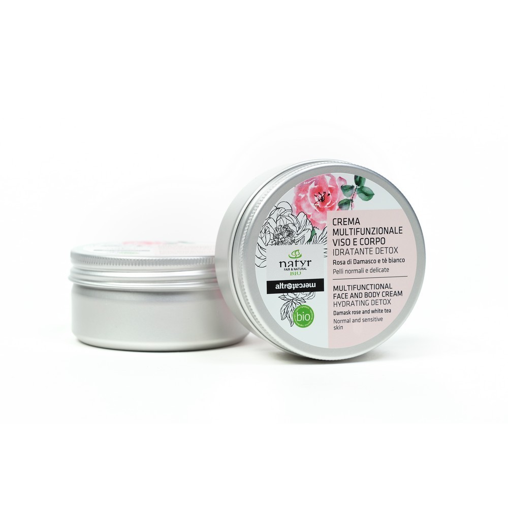 CREMA PARA CARA Y CUERPO CON ROSA DE DAMASCO BIO NATYR