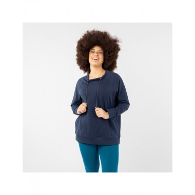 SUDADERA PARA MUJER DE ALGODON ORGANICO MOD. JOGI NOCHE VERALUNA