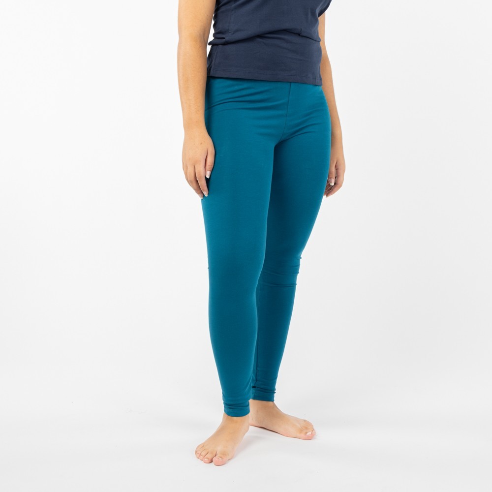 LEGGINS PARA MUJER DE ALGODÓN ORGÁNICO MOD. YOGA TINTA VERALUNA