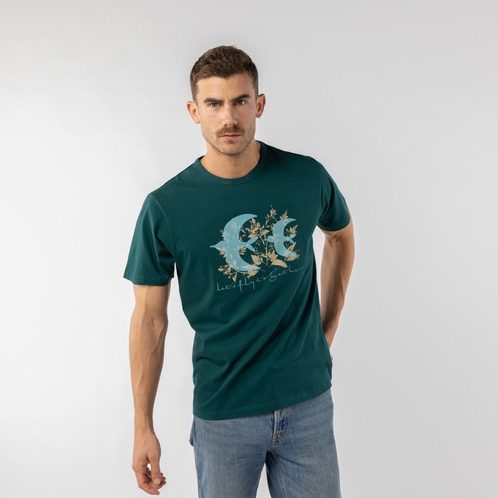 CAMISETA PARA HOMBRE DE ALGODON ORGANICO MOD. KAKO BOJ VERALUNA