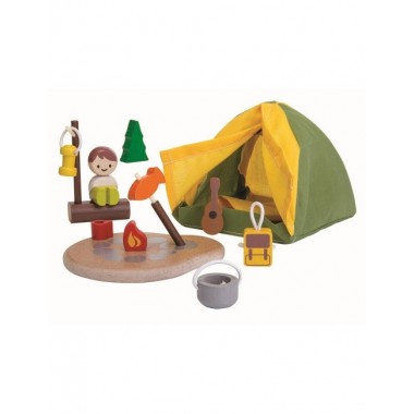 JUEGO ECO DE MADERA SET CAMPING