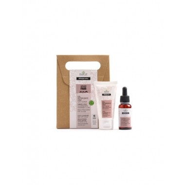 CAJA REGALO LIMPIADOR Y SERUM FACIAL CON HIBISCUS, 50 + 30 ML NATYR