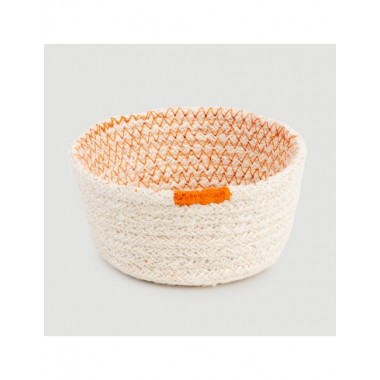 CESTA BOWL ARTESANAL HOJA DE PALMA NATURAL DIÁMETRO 28CM