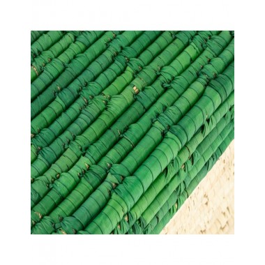 CESTA FAKA TAPA VERDE BASE NAT 43 x 35 x 22 cm