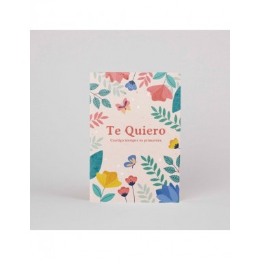 POSTAL PLANTABLE  CON SEMILLAS MODELO "TE QUIERO"