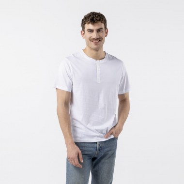 CAMISETA PARA HOMBRE DE ALGODON ORGANICO ALIYAR BLANCO VERALUNA