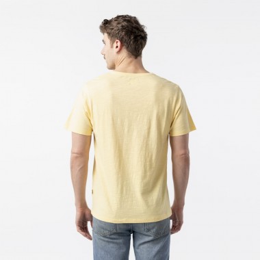 CAMISETA PARA HOMBRE DE ALGODON ORGANICO ARI AMARILLO VERALUNA