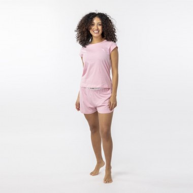 PIJAMA DE MUJER DE ALGODON ORGANICO MODELO AZA PINK VERALUNA