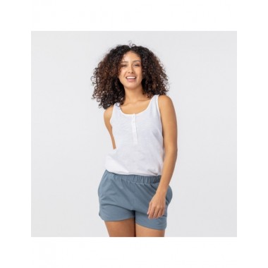 CAMISETA PARA MUJER DE ALGODON ORGANICO NAGIN BLANCO VERALUNA