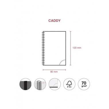 AGENDA ECOLÓGICA 2023 MODELO CADDY COLOR NEGRO EN CASTELLANO S/V