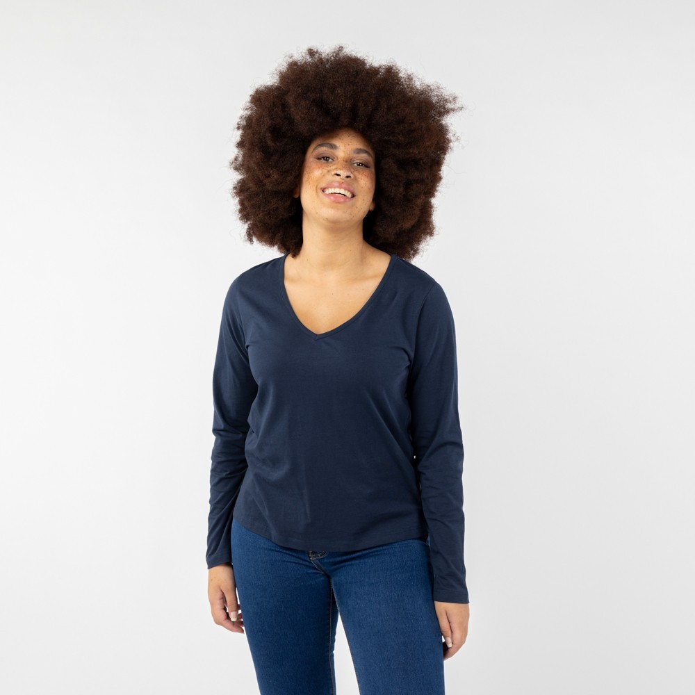 CAMISETA PARA MUJER DE ALGODON ORGANICO MOD. SIRA NOCHE VERALUNA CAMISETA PARA MUJER DE ALGODON ORGANICO MOD. SIRA NOCHE VERALUNA
