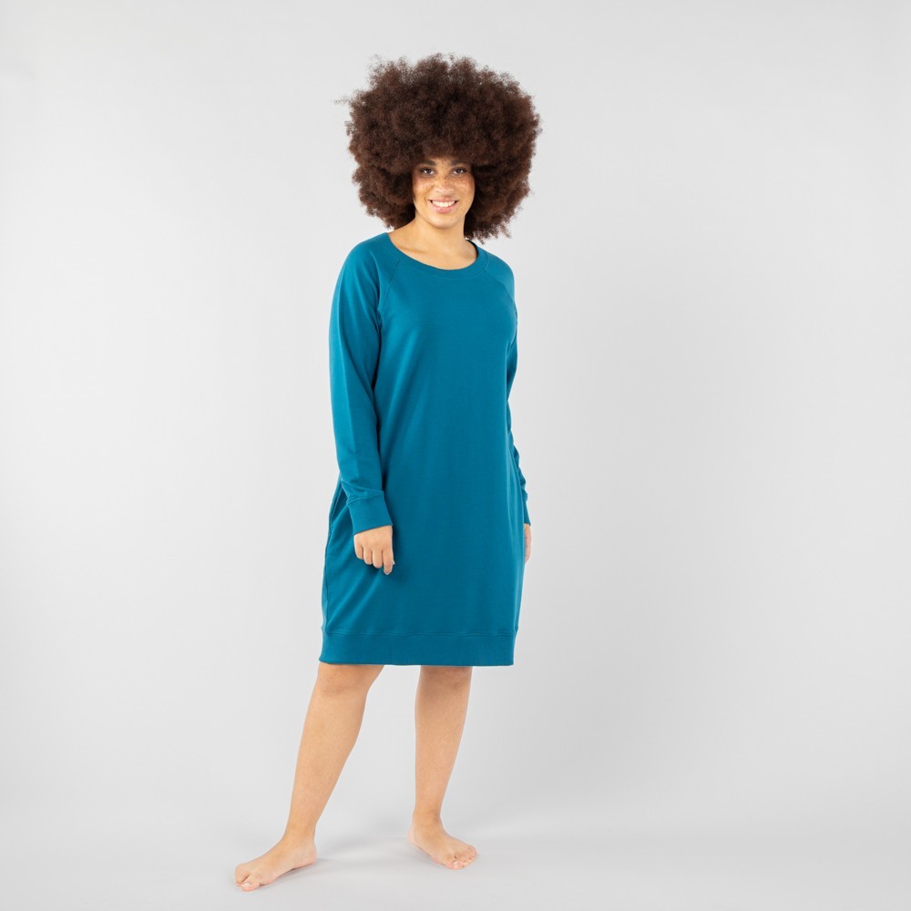 VESTIDO DE ALGODON ORGANICO MOD. SOE TINTA VERALUNA VESTIDO DE ALGODON ORGANICO MOD. SOE TINTA VERALUNA