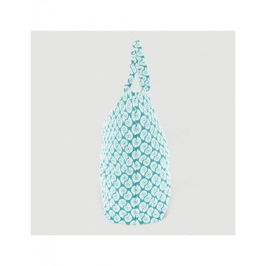 BOLSA TOTEBAG PLAYA DE ALGODON ORGANICO KUNYIT NAUTILUS 54X40 CM