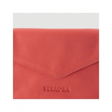 BOLSO HECHO A MANO DE PIEL MODELO SAMU CORAL VERALUNA