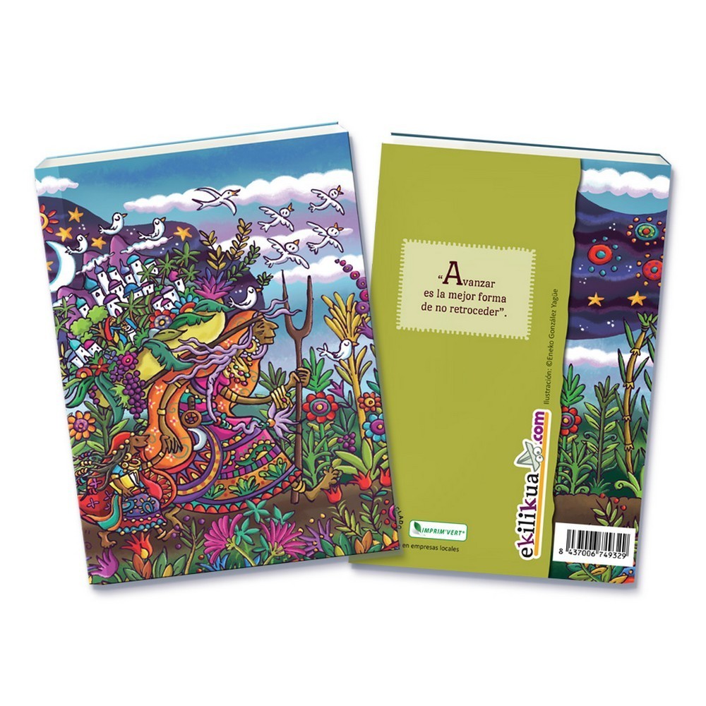 LIBRETA PAPEL RECICLADO MINI MUJER A6