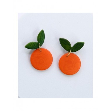 PENDIENTES DE TAGUA DISEÑO MELOCOTÓN